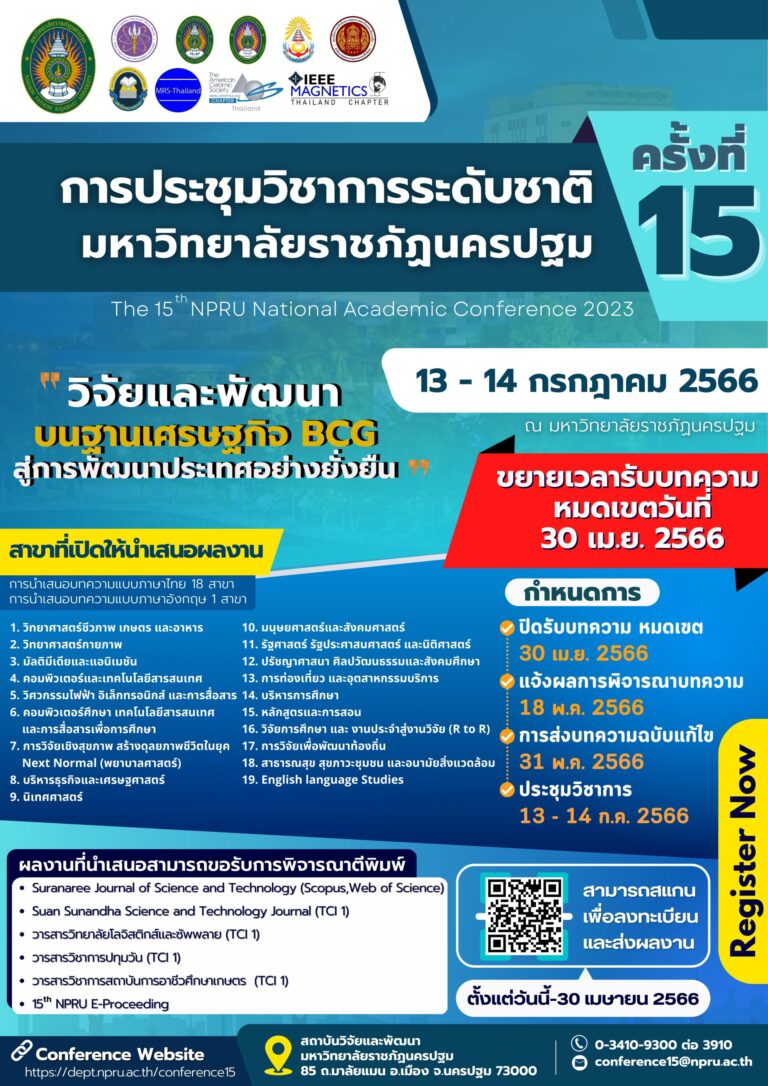 ขยายรับบทความ npru